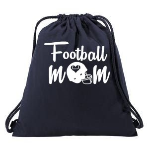 Football Mom Heart Cute Helmet Drawstring Bag