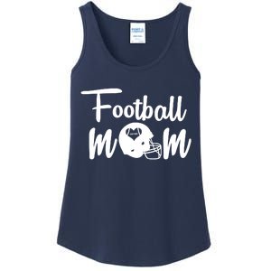 Football Mom Heart Cute Helmet Ladies Essential Tank