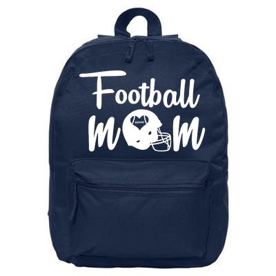 Football Mom Heart Cute Helmet 16 in Basic Backpack