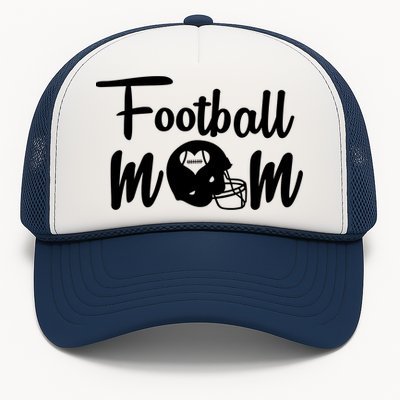 Football Mom Heart Cute Helmet Trucker Hat