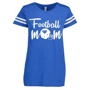 Football Mom Heart Cute Helmet Enza Ladies Jersey Football T-Shirt