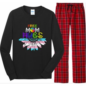 Free Mom Hugs Lgbt Lgbtq Pride Rainbow Sunflower Great Gift Long Sleeve Pajama Set