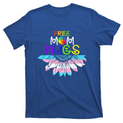 Free Mom Hugs Lgbt Lgbtq Pride Rainbow Sunflower Great Gift T-Shirt