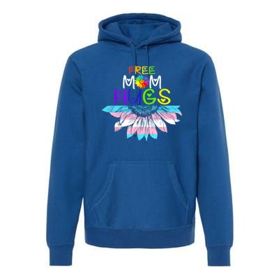 Free Mom Hugs Lgbt Lgbtq Pride Rainbow Sunflower Great Gift Premium Hoodie