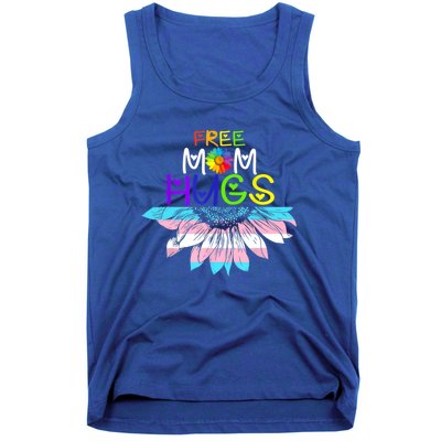 Free Mom Hugs Lgbt Lgbtq Pride Rainbow Sunflower Great Gift Tank Top