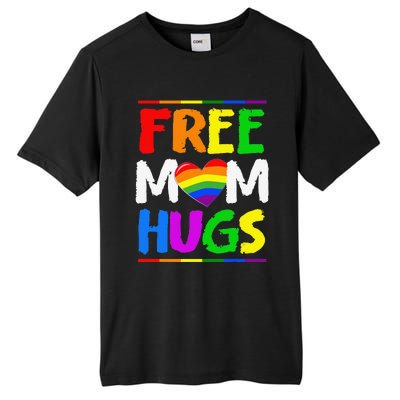 Free Mom Hugs LGBT LGBTQ Pride Month Rainbow Mom Support Tall Fusion ChromaSoft Performance T-Shirt