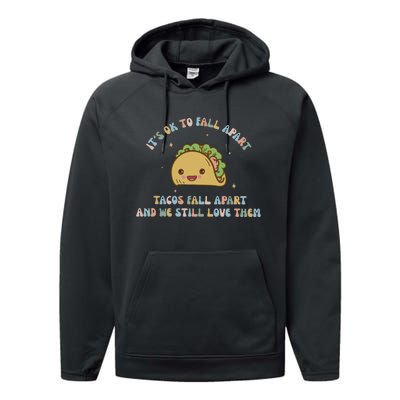 Funny Mental Health Mental Health Awareness Performance Fleece Hoodie