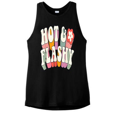 Funny Menopause hot flashes gift for Hot and Flashy Ladies PosiCharge Tri-Blend Wicking Tank