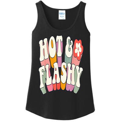 Funny Menopause hot flashes gift for Hot and Flashy Ladies Essential Tank