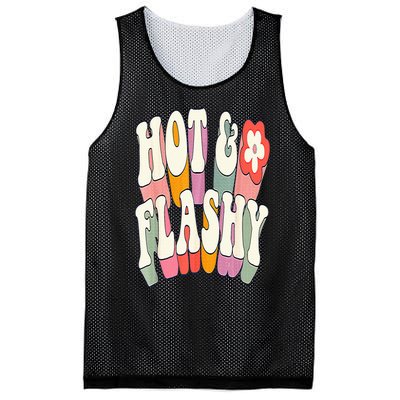 Funny Menopause hot flashes gift for Hot and Flashy Mesh Reversible Basketball Jersey Tank