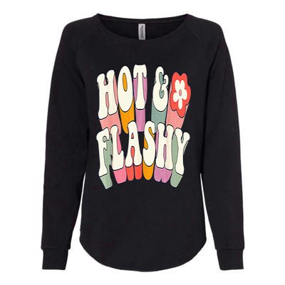 Funny Menopause hot flashes gift for Hot and Flashy Womens California Wash Sweatshirt