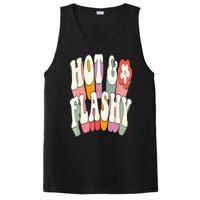 Funny Menopause hot flashes gift for Hot and Flashy PosiCharge Competitor Tank