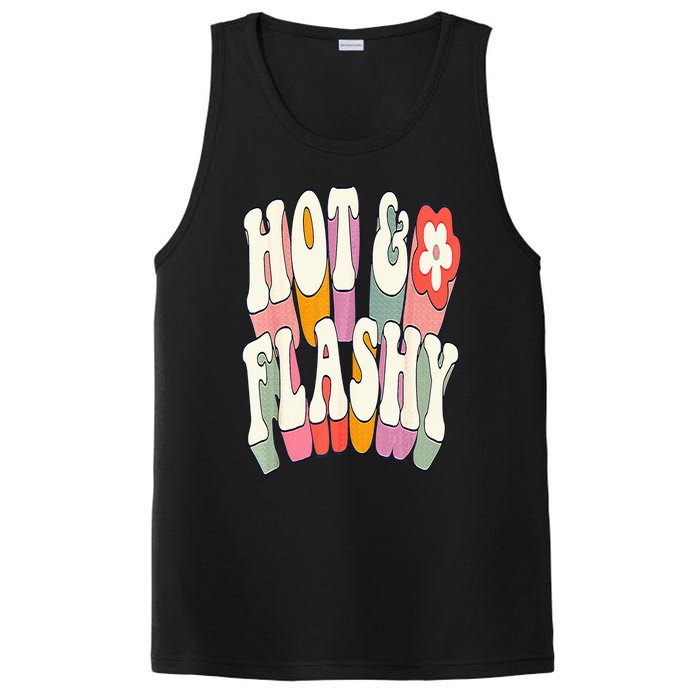 Funny Menopause hot flashes gift for Hot and Flashy PosiCharge Competitor Tank