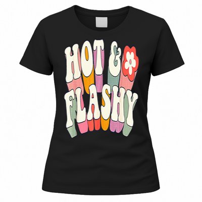 Funny Menopause hot flashes gift for Hot and Flashy Women's T-Shirt