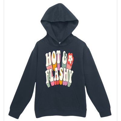 Funny Menopause hot flashes gift for Hot and Flashy Urban Pullover Hoodie