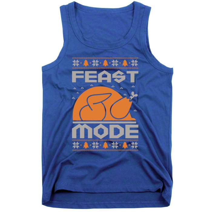 Feast Mode Holiday Thanksgiving Turkey Day Pilgrim Design Gift Tank Top