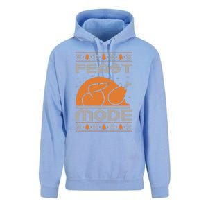 Feast Mode Holiday Thanksgiving Turkey Day Pilgrim Design Gift Unisex Surf Hoodie