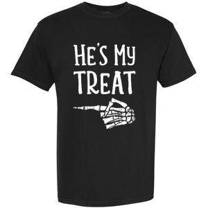 Funny matching he's my treat couples costume halloween hers Garment-Dyed Heavyweight T-Shirt