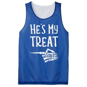 Funny matching he's my treat couples costume halloween hers Mesh Reversible Basketball Jersey Tank