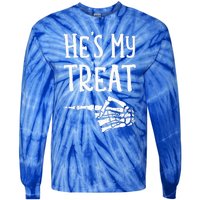 Funny matching he's my treat couples costume halloween hers Tie-Dye Long Sleeve Shirt