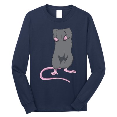 Funny Mouse Headless Halloween Rat Body Easy Costume Outfit Long Sleeve Shirt