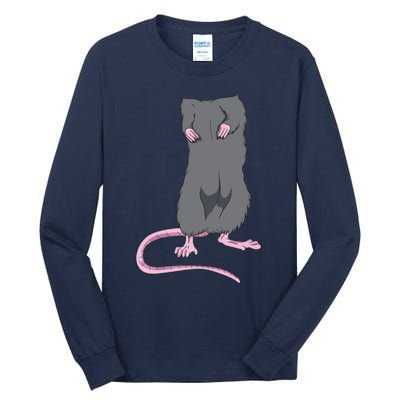 Funny Mouse Headless Halloween Rat Body Easy Costume Outfit Tall Long Sleeve T-Shirt