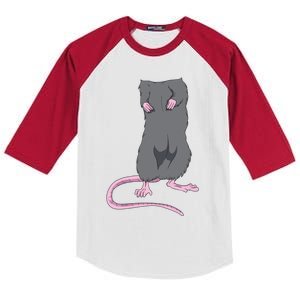 Funny Mouse Headless Halloween Rat Body Easy Costume Outfit Kids Colorblock Raglan Jersey