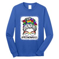 Free Mom Hugs Messy Bun Lgbt Pride Rainbow Gift Long Sleeve Shirt