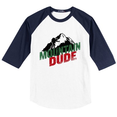 Funny Mountain Hiking Baseball Sleeve Shirt