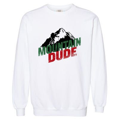 Funny Mountain Hiking Garment-Dyed Sweatshirt