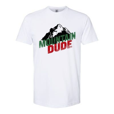 Funny Mountain Hiking Softstyle® CVC T-Shirt