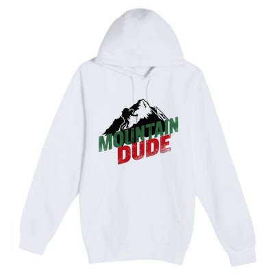 Funny Mountain Hiking Premium Pullover Hoodie