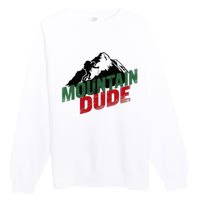 Funny Mountain Hiking Premium Crewneck Sweatshirt