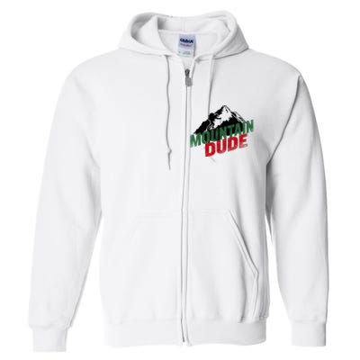 Funny Mountain Hiking Full Zip Hoodie