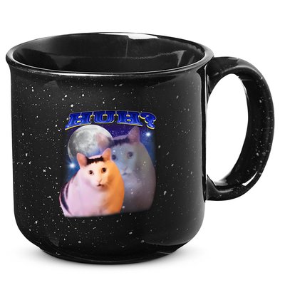 Funny Meme Huh Cat 15oz Campfire Ceramic Mug