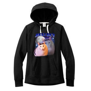 Funny Meme Huh Cat Women's Fleece Hoodie