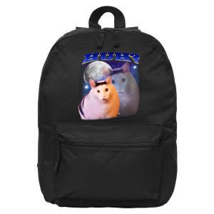 Funny Meme Huh Cat 16 in Basic Backpack