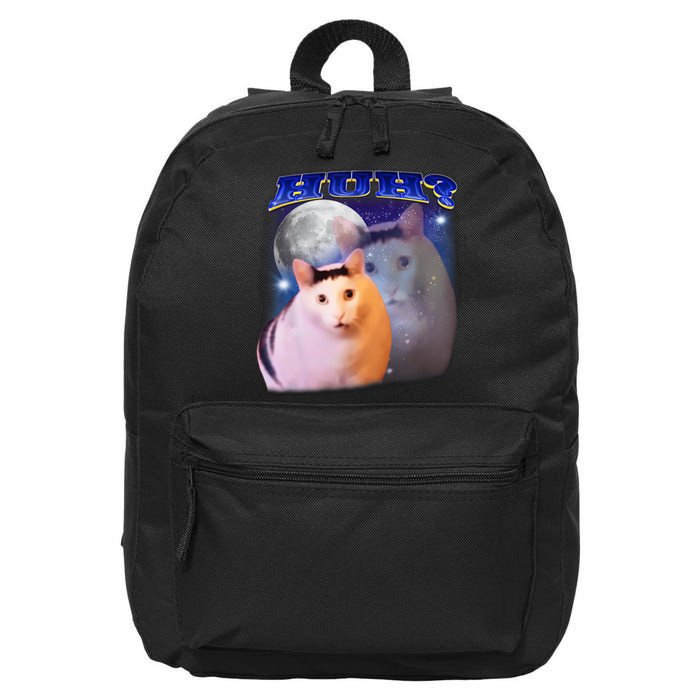 Funny Meme Huh Cat 16 in Basic Backpack