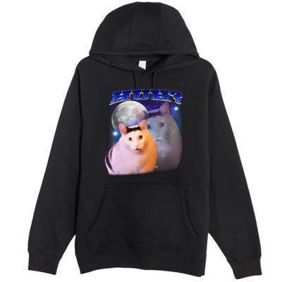 Funny Meme Huh Cat Premium Pullover Hoodie