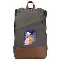Funny Meme Huh Cat Cotton Canvas Backpack