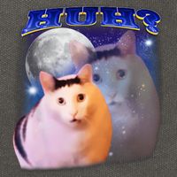 Funny Meme Huh Cat Cotton Canvas Backpack