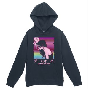 Japanese Vaporwave Sad Anime Girl Game Over Indie Aesthetic Urban Pullover Hoodie