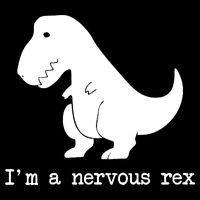 Funny Mental Health Awareness Trex Dinosaur With Anxiety Cooling Performance Crew T-Shirt