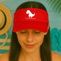 Funny Mental Health Awareness Trex Dinosaur With Anxiety Visor