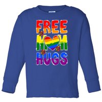 Free Mom Hugs Rainbow Lgbt Pride Month Mothers Day Gift Toddler Long Sleeve Shirt