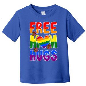 Free Mom Hugs Rainbow Lgbt Pride Month Mothers Day Gift Toddler T-Shirt