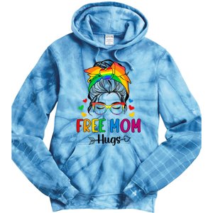 Free Mom Hugs Pride Month Tie Dye Hoodie