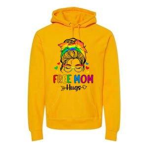 Free Mom Hugs Pride Month Premium Hoodie