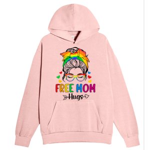 Free Mom Hugs Pride Month Urban Pullover Hoodie