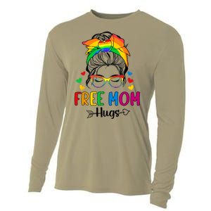 Free Mom Hugs Pride Month Cooling Performance Long Sleeve Crew